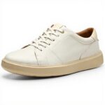 Clarks Brodin Lace Basket Homme Cuir Blanc Confortable