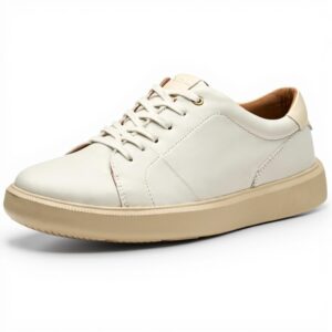 Clarks Brodin Lace Basket Homme Cuir Blanc Confortable