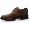Clarks Burchill Derby Homme Cuir Brun Foncé Oxfords