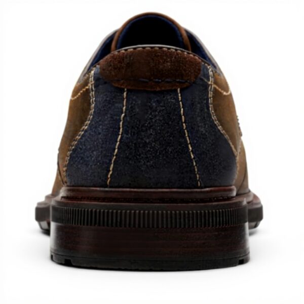 Clarks Burchill Derby Homme Cuir Brun Foncé Oxfords