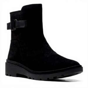 Clarks Calla Mid Botte mi-mollet Femme daim confortable