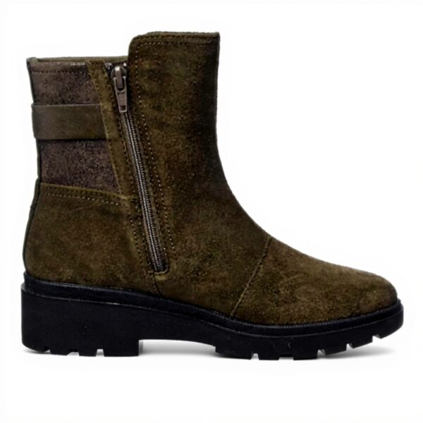 Clarks Calla Mid Botte mi-mollet Femme Confort Olive