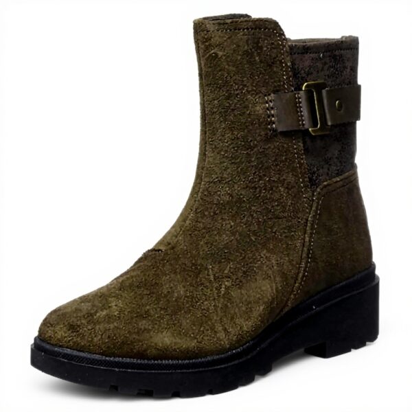 Clarks Calla Mid Botte mi-mollet Femme Confort Olive