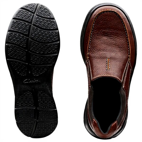 Clarks Cotrell Free Mocassins Homme Cuir Tabac Confort