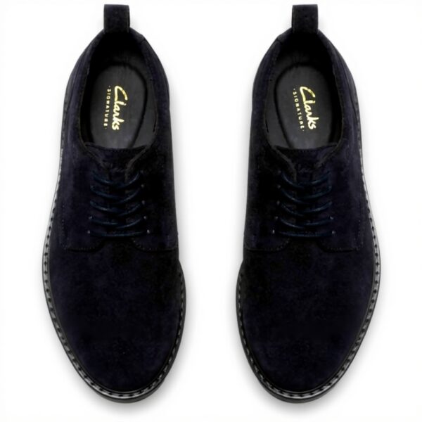 Chaussures Clarks Aldwin Lace Homme Daim Bleu Marine