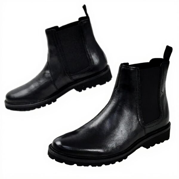 Clarks Berwick Easy Bottine Chelsea Homme Cuir Noir