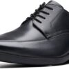 Chaussures Oxfords Homme Clarks Howard Over Cuir Noir-0
