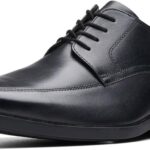 Chaussures Oxfords Homme Clarks Howard Over Cuir Noir-0