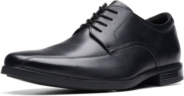 Chaussures Oxfords Homme Clarks Howard Over Cuir Noir-0