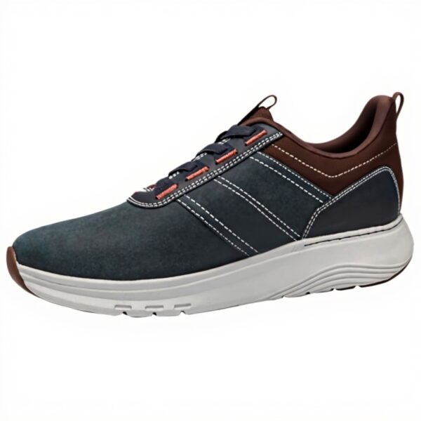 Clarks Baskets Homme Motion Trek LX Cuir Bleu Marine