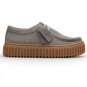 Chaussures Clarks Torhill Lo Homme daim gris confort