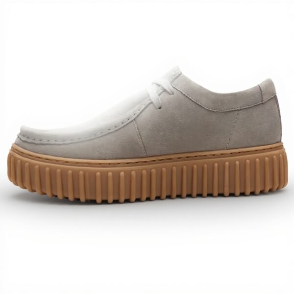 Chaussures Clarks Torhill Lo Homme daim gris confort