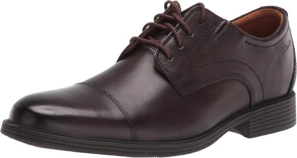 Chaussures Clarks Whiddon Cap Homme Cuir Oxford Confortable-0