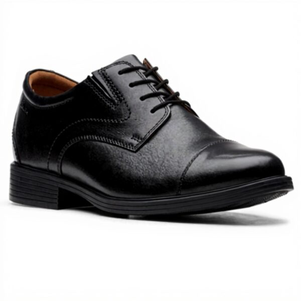 Chaussures Oxfords Homme Clarks Whiddon Cuir Noir Confort