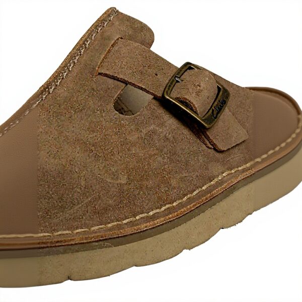 Clarks Solsbury Mule Sandal Homme Cuir Suédé Confortable