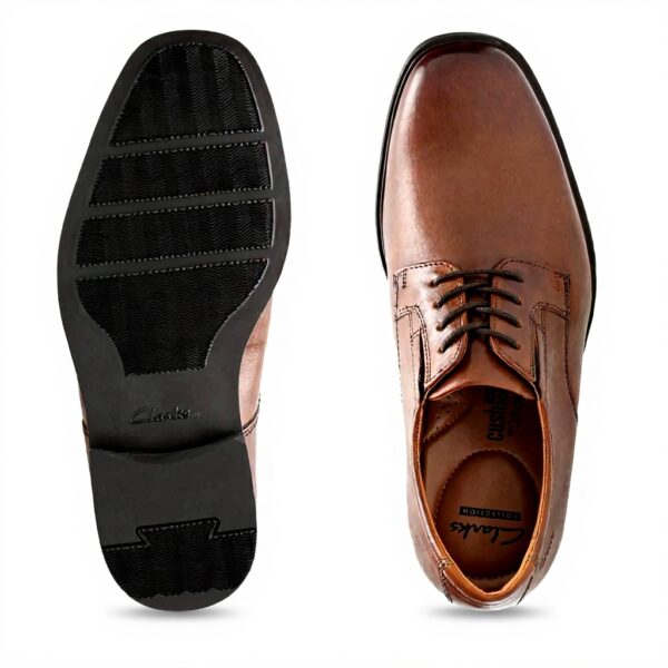 Clarks Tilden Walk Derby Homme Cuir Souple Confortable