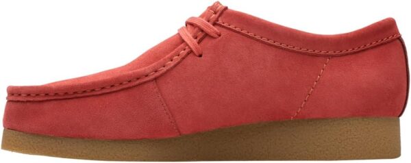 Clarks Wallabeeevo Derby Homme Mocassin Suède Rouge Confort-1