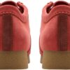 Clarks Wallabeeevo Derby Homme Mocassin Suède Rouge Confort-4