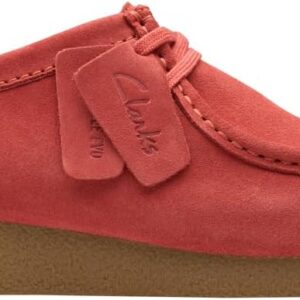 Clarks Wallabeeevo Derby Homme Mocassin Suède Rouge Confort-0