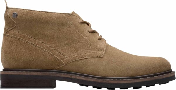 Bottine Chukka Homme Clarks Daim Cuir Newford Mid-0