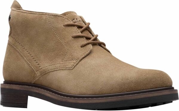 Bottine Chukka Homme Clarks Daim Cuir Newford Mid-3