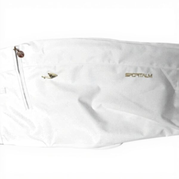 Pantalon de ski femme Sportalm Kitzbühel Bird RR Blanc doré