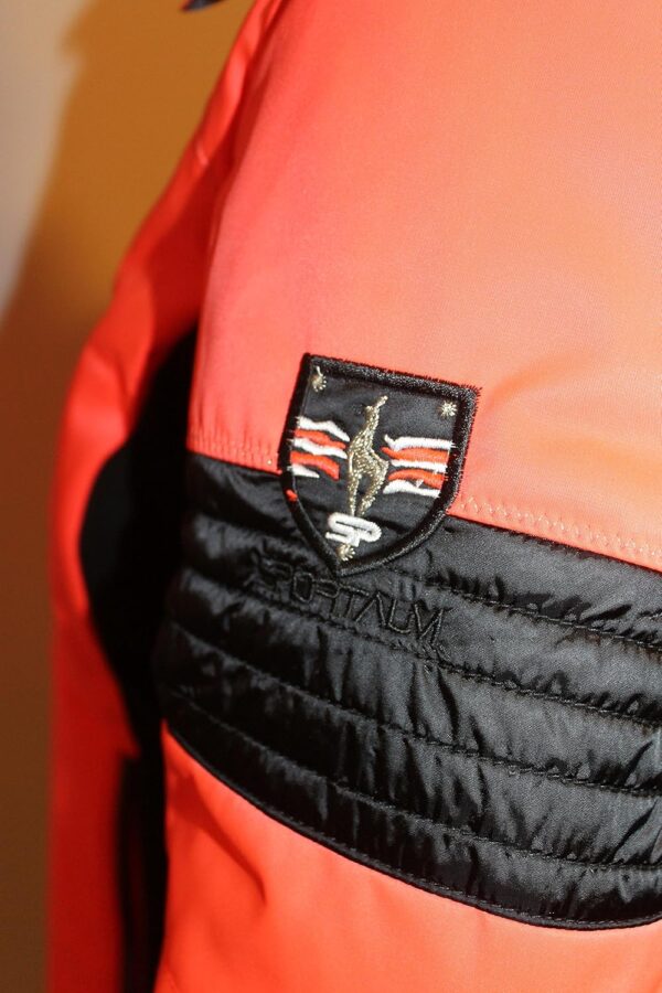 Sportalm Veste ski femme capuche orange noir taille XXL-3