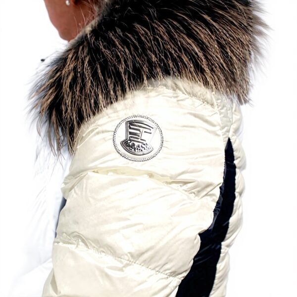 Sportalm Kitzbühel Manteau Femme Feathercraft Blanc Bleu
