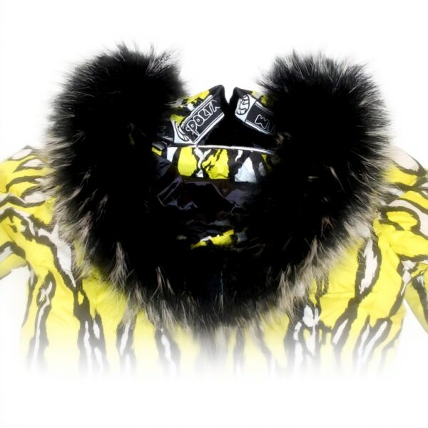 Sportalm Kitzbühel Veste Ski Femme Fourrure Véritable Jaune