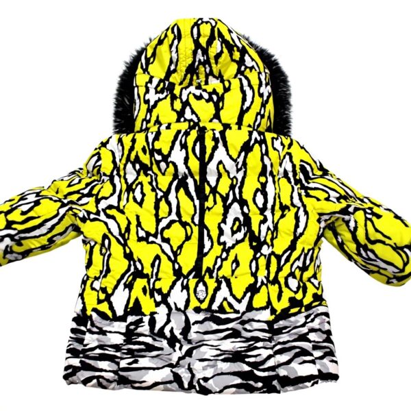 Sportalm Kitzbühel Veste Ski Femme Fourrure Véritable Jaune