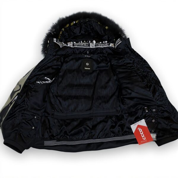 Sportalm Kitzbühel Veste Ski Femme Fourrure Véritable Jaune