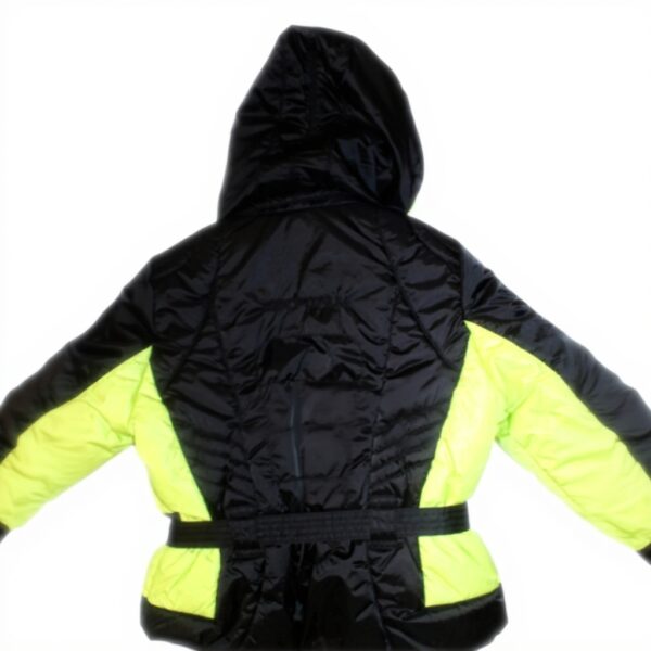 Sportalm Veste Ski Enfant Noir Jaune Polyamide Polyester
