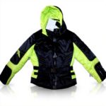 Sportalm Veste Ski Enfant Noir Jaune Polyamide Polyester