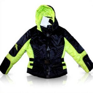 Sportalm Veste Ski Enfant Noir Jaune Polyamide Polyester