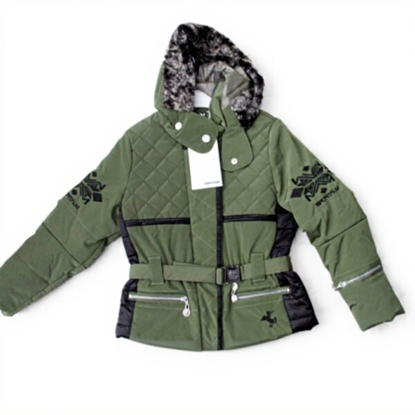 Sportalm Veste Ski Enfant Vert Noir Taille 128 Polyester