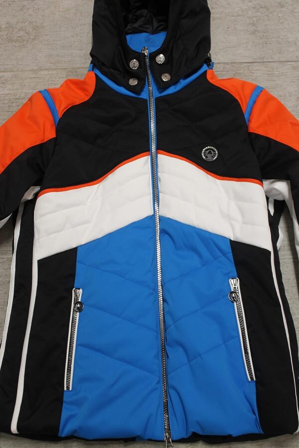 Sportalm Kitzbühel Speed Veste ski femme capuche bleu blanc-6