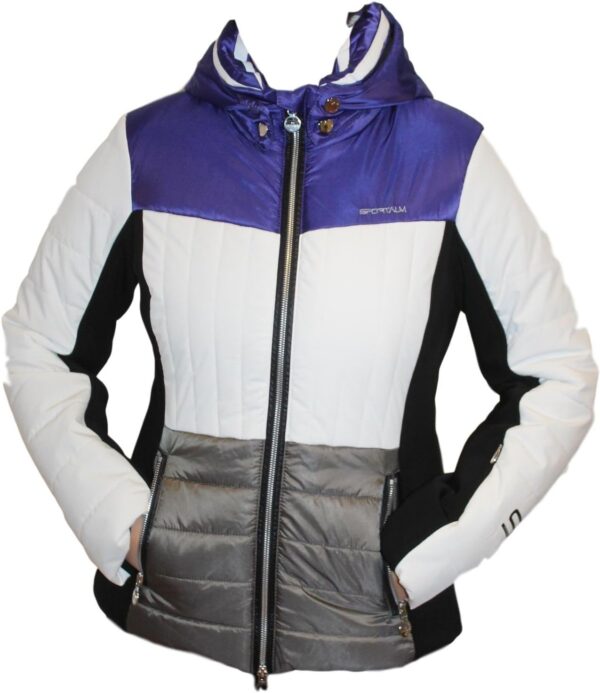 Veste de ski femme Sportalm Kitzbuhel Oxa Blanc Noir-0