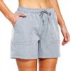 Sportalm Short Femme Randonnée Sportif Gris Séchage Rapide
