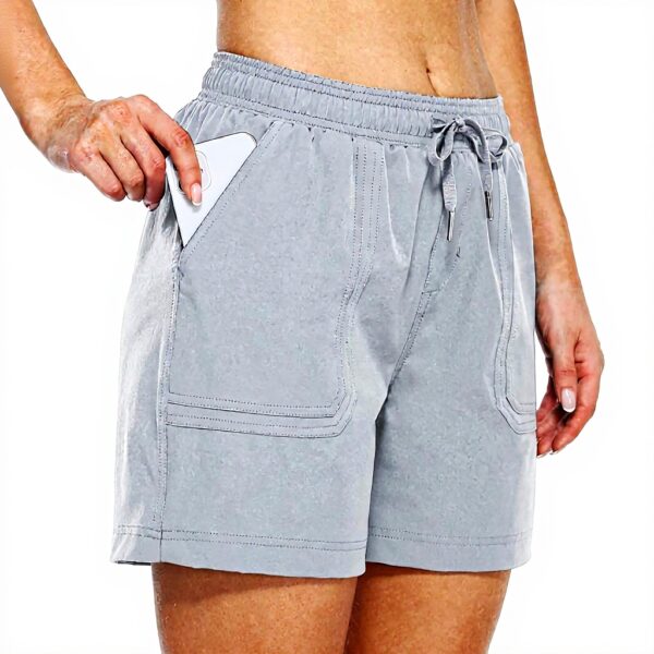Sportalm Short Femme Randonnée Sportif Gris Séchage Rapide
