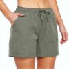 Sportalm Short Femme Randonnée Vert Séchage Rapide