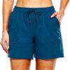 Sportalm Short femme extérieur été sportif randonnée bleu