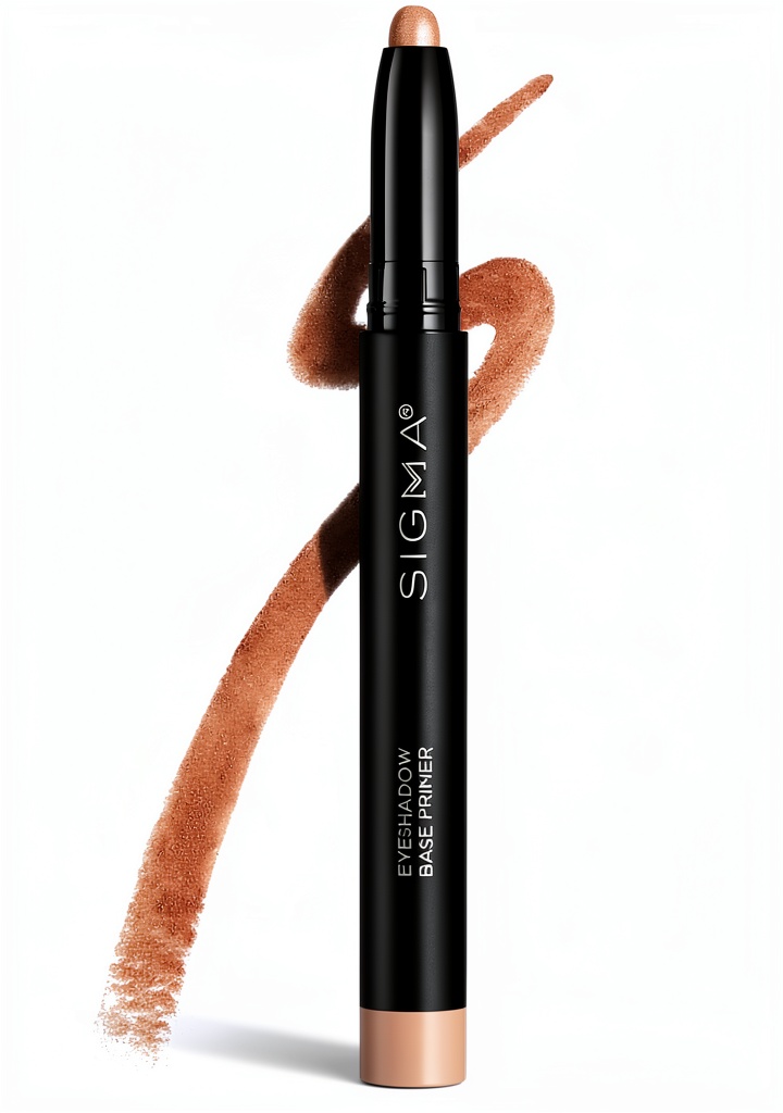 Application de la base primer radiance Sigma Beauty sur la paupière