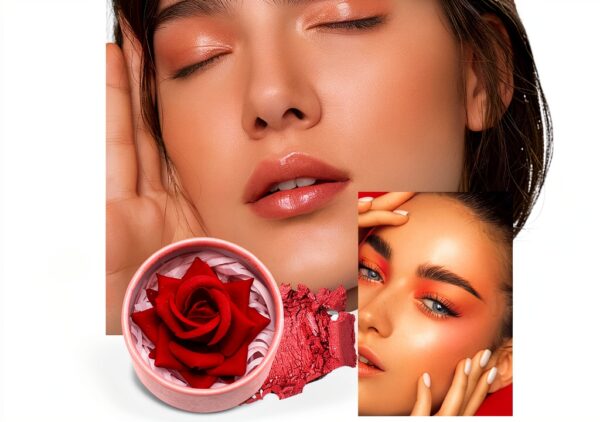 Jvjggag Blush Rose 3D Longue Tenue Maquillage Tous Jours-2