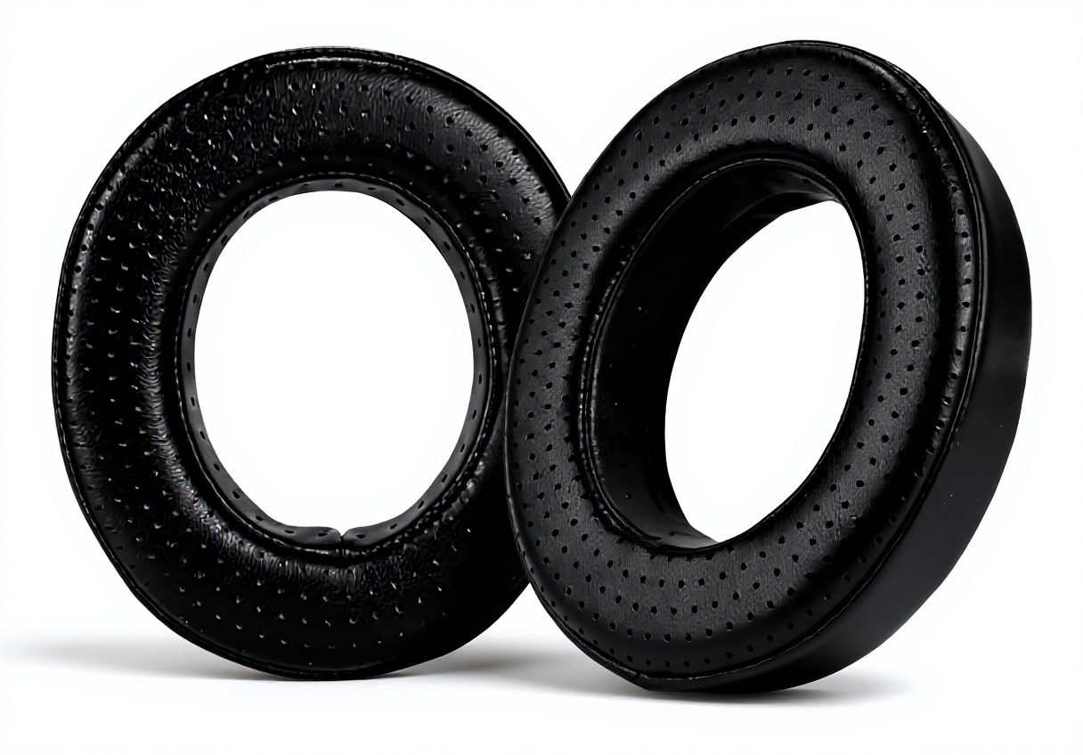 Coussinets d'oreille Lukvcoe en peau d'agneau pour casques Focal