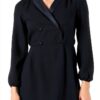 Robe casual femme Naf Naf doublure chic décontracté bleu-0