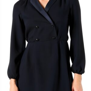 Robe casual femme Naf Naf doublure chic décontracté bleu-0