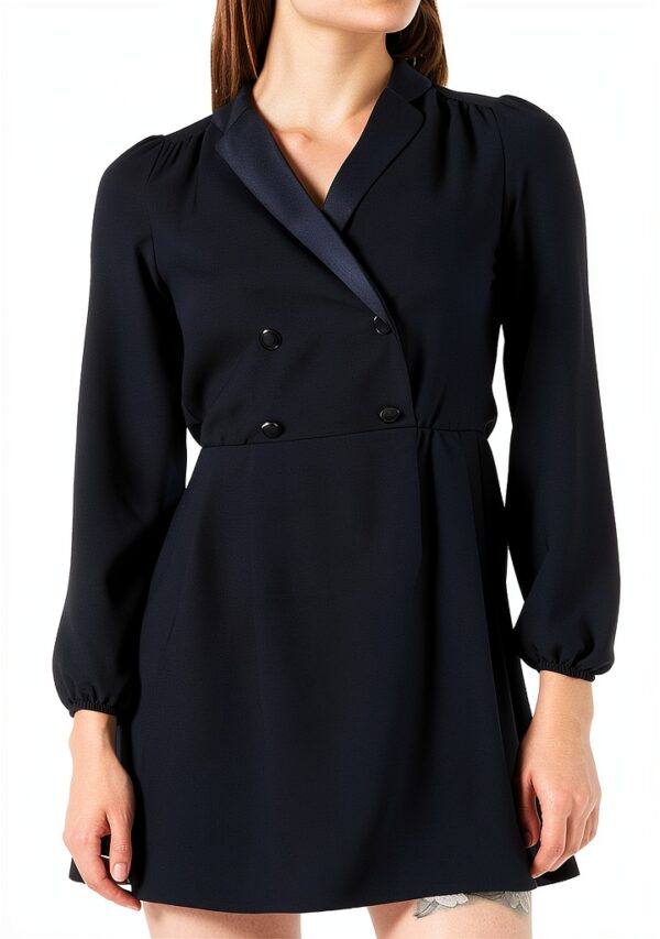 Robe casual femme Naf Naf doublure chic décontracté bleu-0