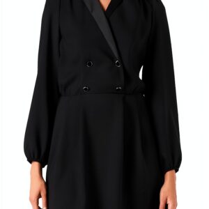 Robe casual femme Naf Naf doublure noir chic décontracté-0