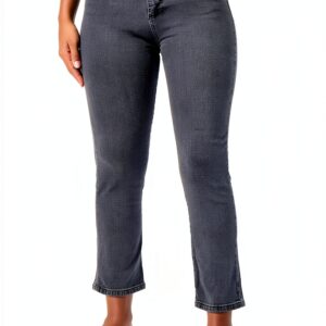 Jeans femme Naf Naf sans doublure gris délavé confort-0