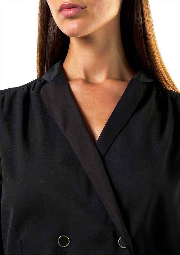 Robe casual femme Naf Naf doublure noir chic décontracté-2